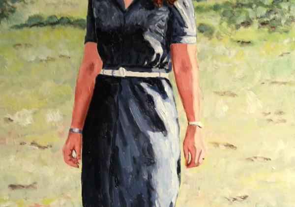 portret van een vrouw door kees bruijnes