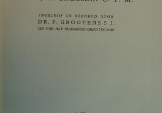 Voorblad van boek met titel "Onuitgegeven Sermoenen van Jan Brugman"
