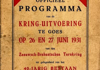 "Officieel programma" van de uitvoering t.g.v. het 40-jarig bestaan van Volharding