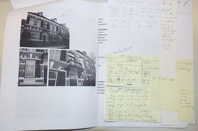 Een pagina uit het voorstel, voorzien van aantekeningen van Thijs
