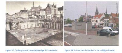 Links de foto die Petula op Rondje Goes vond, rechts de huidige situatie