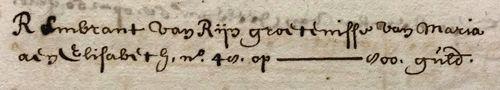 Rembrant van Rijn groetenisse van Maria aen Elisabeth, no. 48 op 800. gulden.