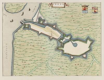 Zo zag Goes er in 1649 uit. Kaart van Blaeu.