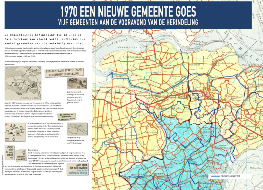 Informatiepaneel 'Gemeente Goes 1970'