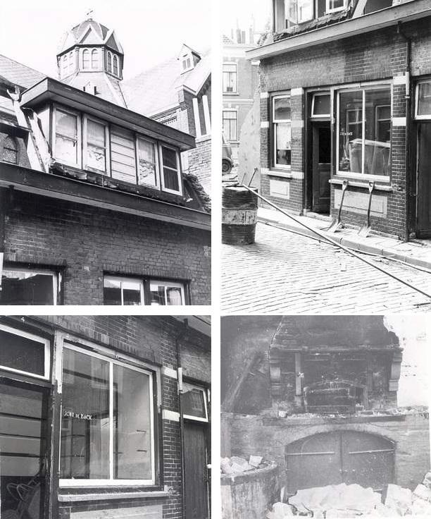 paneel van 4 fotos van een bakkerij