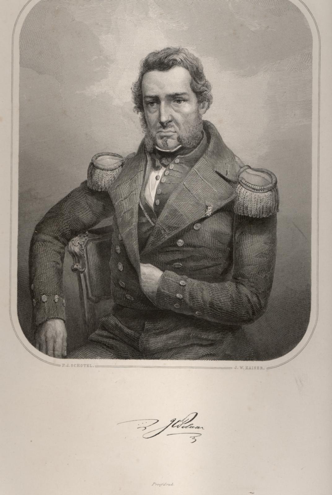 Portret van notaris Pilaar