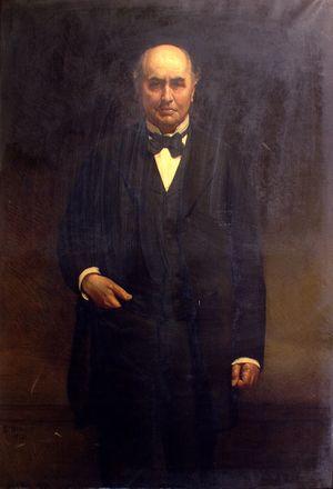 Portret van Isaac Dignus Fransen van de Putte door Léon Bonnat
