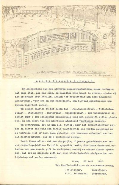 Aankondiging van de jubileumbank