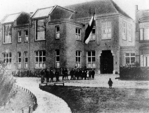 Zwart-wit foto van het Gasthuis