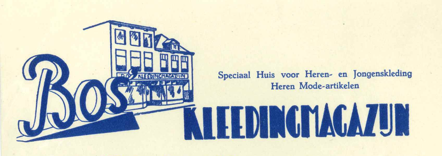merk van een Bos Kleedingmagazijn rekening