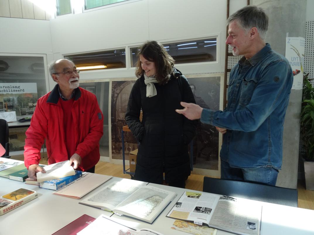 Louis Brugghe, Julie Couture en Frank de Klerk in de studiezaal