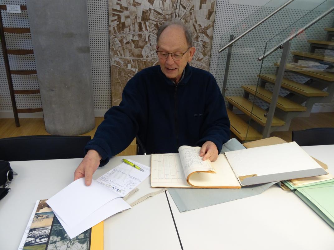 Gerbrand Kingma in de studiezaal