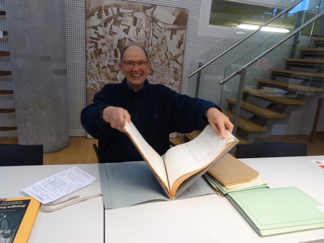 Gerbrand Kingma in de studiezaal