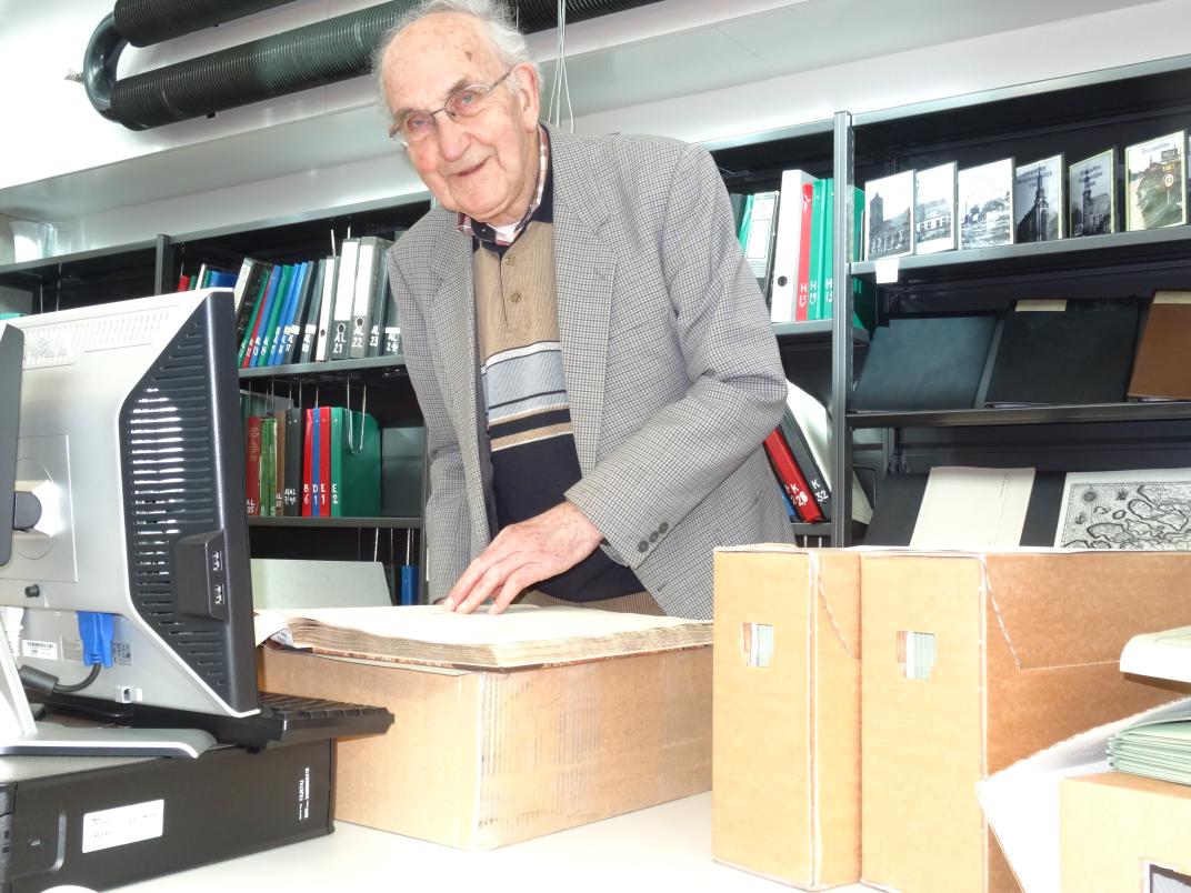 Gerard Lepoeter in de studiezaal