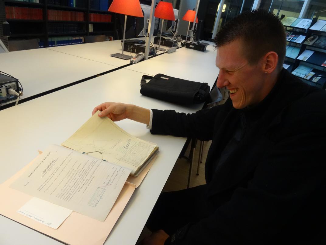 Wesley Groos in de studiezaal