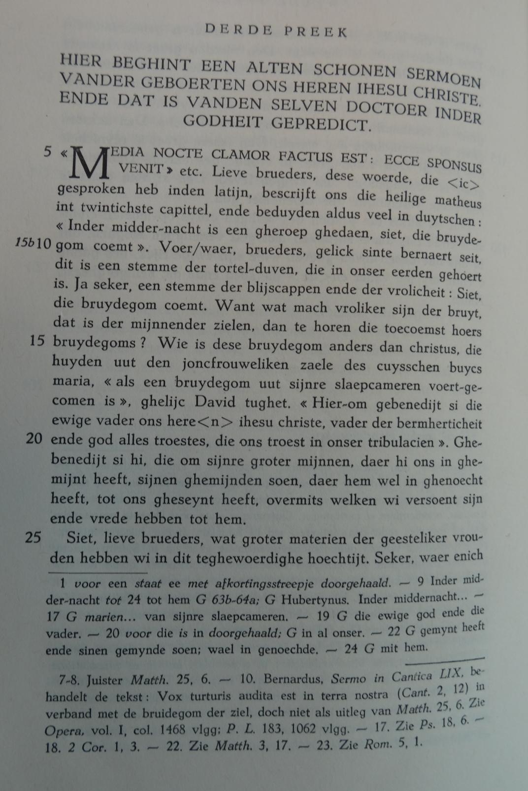 Pagina met "derde preek"