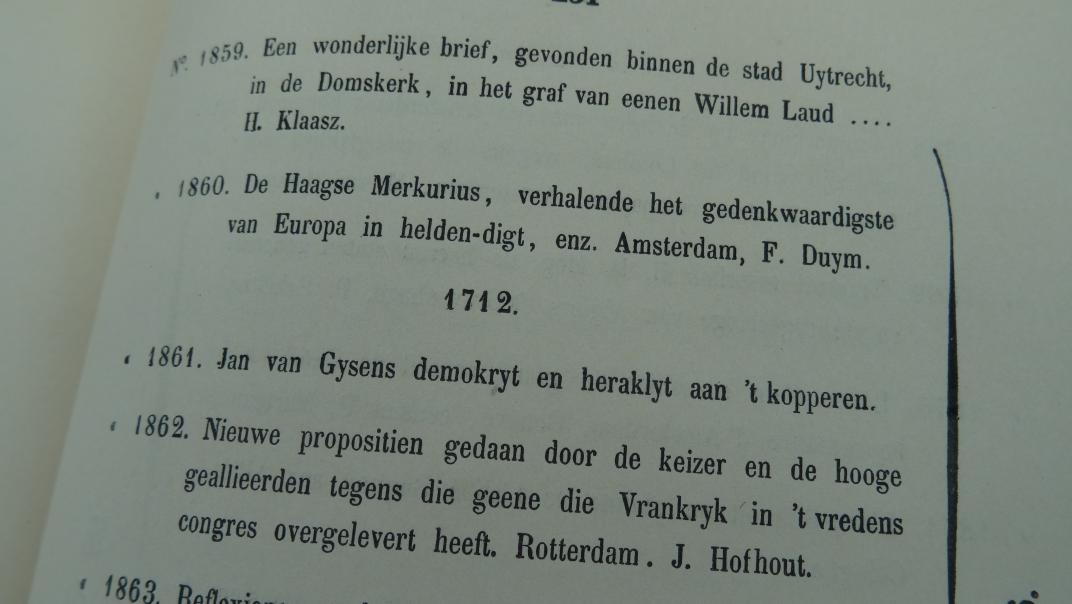 Detail van pagina in catalogus