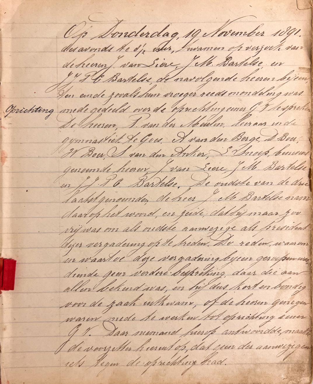 Pagina notulenboek