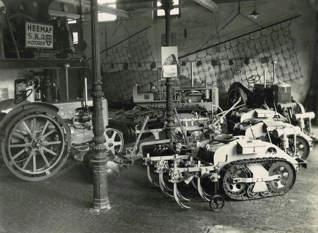 Showroom Franken & van Weel gevuld met machines